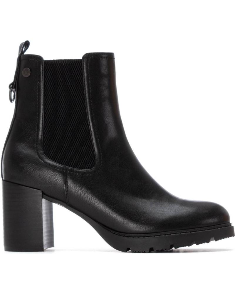 STIVALETTI CHELSEA XTI 144299 NERI CON ELASTICI LATERALI E TACCO LARGO NEGRO