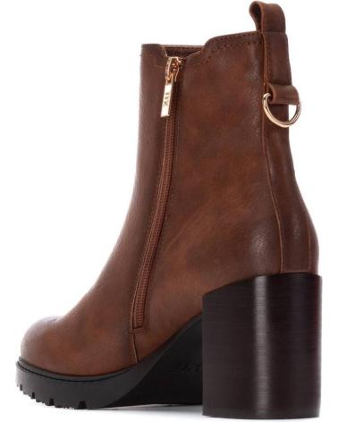 STIVALETTI CHELSEA XTI 144299 CAMMELLO CON ELASTICI LATERALI E TACCO LARGO CAMEL