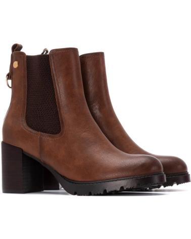 STIVALETTI CHELSEA XTI 144299 CAMMELLO CON ELASTICI LATERALI E TACCO LARGO CAMEL