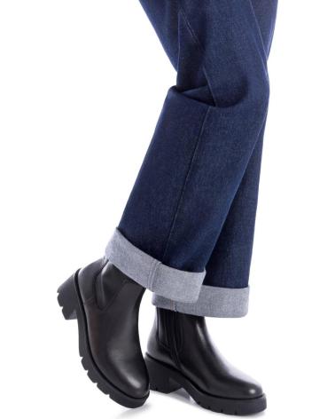 XTI BLACK PLATFORM ANKLE BOOTS MODEL 144313 NEGRO