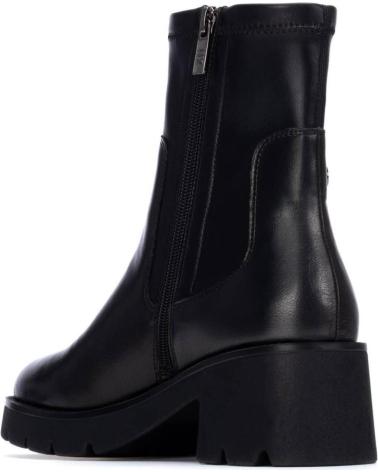 XTI BLACK PLATFORM ANKLE BOOTS MODEL 144313 NEGRO