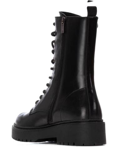 STIVALI MILITARI XTI 144388 NERI CON LACCI E PLATFORM NEGRO