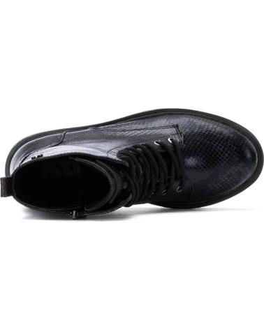 XTI 144389 BLACK MILITARY BOOTS WITH TRACK SOLE NEGRO