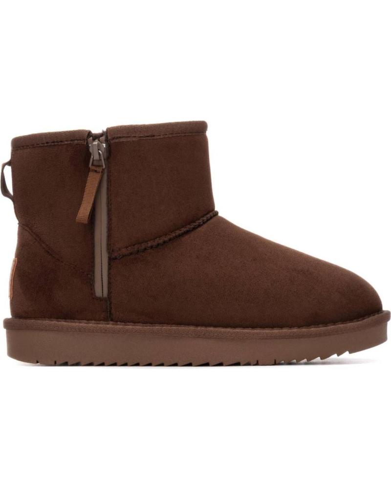 STIVALETTI BASSI XTI 144443 MARRONE CON CERNIERA LATERALE E FODERA INTERNA MARRON