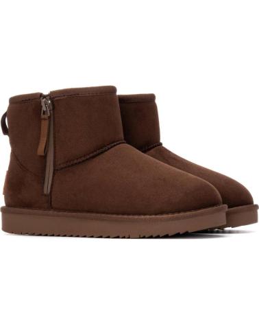 STIVALETTI BASSI XTI 144443 MARRONE CON CERNIERA LATERALE E FODERA INTERNA MARRON