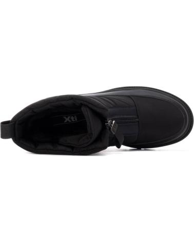 XTI 144449 BLACK FLAT BOOTS WITH FRONT ZIPPER NEGRO