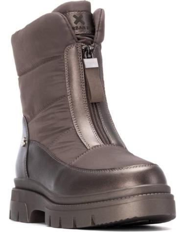 STIVALE XTI 144449 BRONZO CON CHIUSURA FRONTALE E SUOLA CARRARMATO BRONCE