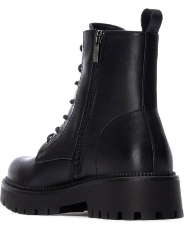 STIVALE MILITARE XTI 144479 NERO CON LACCI E SUOLA CARRARMATO NEGRO