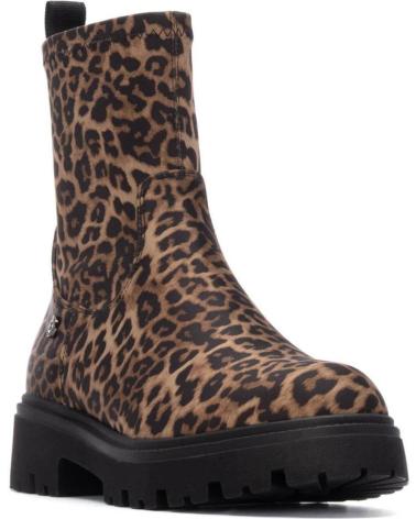 XTI 144657 LEOPARD PRINT ANKLE BOOT WITH TRACK SOLE LEOPARDO