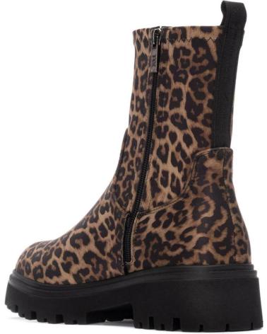 XTI 144657 LEOPARD PRINT ANKLE BOOT WITH TRACK SOLE LEOPARDO