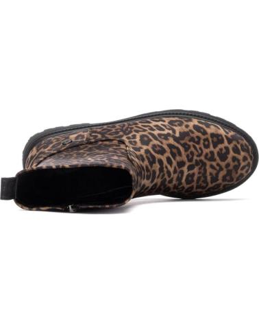 XTI 144657 LEOPARD PRINT ANKLE BOOT WITH TRACK SOLE LEOPARDO
