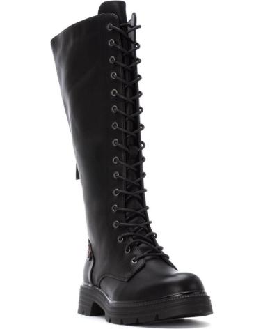 REFRESH BOTAS ALTAS CON CORDONES 173025 NEGRO NEGRO