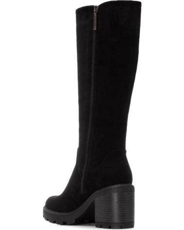 BOTAS ALTAS REFRESH 173033 NEGRAS CON TACÓN Y SUELA TRACK NEGRO