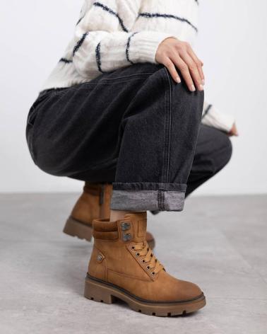 BOTA ESTILO MONTAÑA REFRESH 173187 CAMEL CON CORDONES CAMEL
