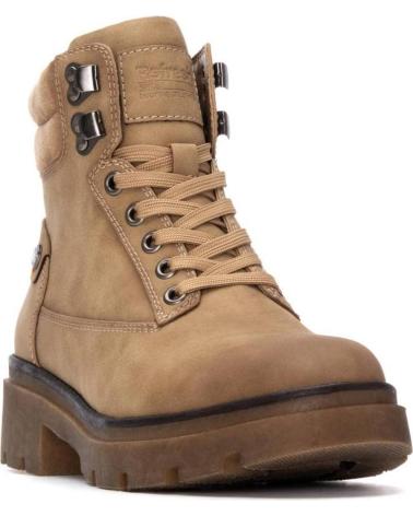 BOTA ESTILO MONTAÑA REFRESH 173187 BEIGE CON CORDONES BEIGE