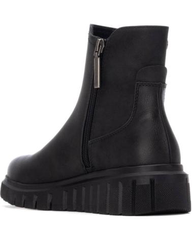 BOTÍN CHELSEA REFRESH 173211 NEGRO CON PLATAFORMA Y ELÁSTICOS LATERALES NEGRO