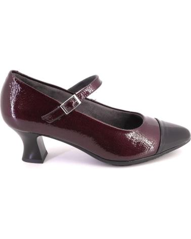PITILLOS 10851 MARY JANES BICOLORE NERO E BORDEAUX NEGRO Y BURDEOS