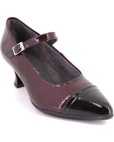 PITILLOS 10851 ZWEIFARBIGE MARY JANES SCHWARZ UND BORDEAUX NEGRO Y BURDEOS