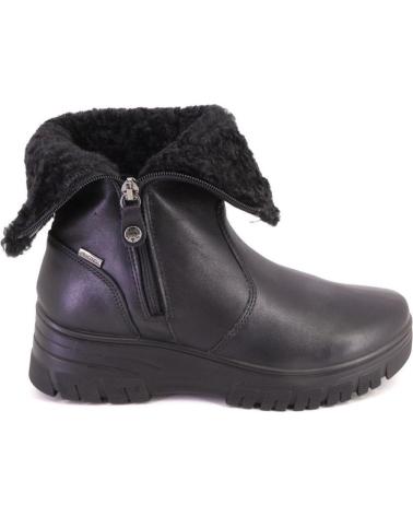 STIVALI IMAC 857038 IN PELLE NERA CON FODERA IN PELLICCIA NEGRO