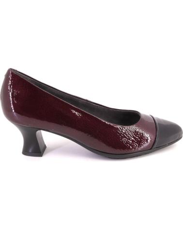 PITILLOS PUMPS 10850 BICOLOR SCHWARZ UND BORDEAUX NEGRO Y BURDEOS