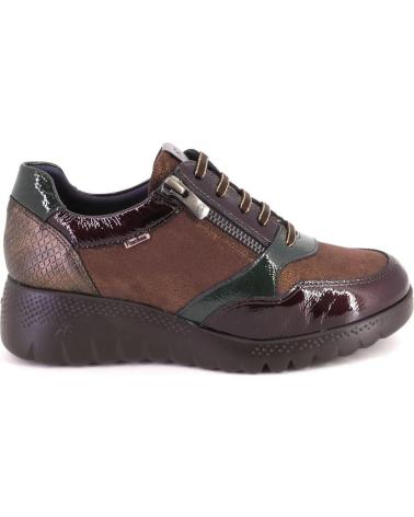FLUCHOS F2248 CASUAL-SNEAKER AUS BRAUNEM LEDER MARRON