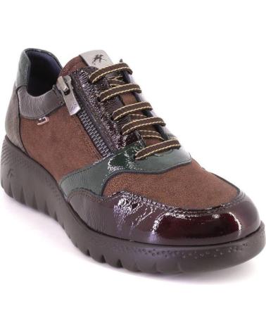 FLUCHOS F2248 CASUAL-SNEAKER AUS BRAUNEM LEDER MARRON