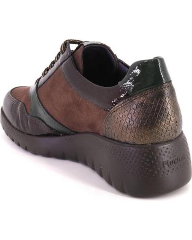 FLUCHOS F2248 CASUAL-SNEAKER AUS BRAUNEM LEDER MARRON