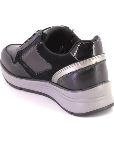TREINTAS L4467 ZAPATILLA CASUAL PIEL NEGRA NEGRO