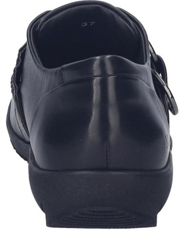 JOSEP SEIBEL CHARLOTTE-18 BLACK LEATHER LOAFERS NEGRO