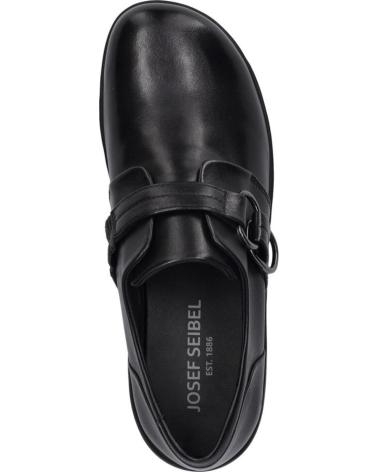 JOSEP SEIBEL CHARLOTTE-18 BLACK LEATHER LOAFERS NEGRO