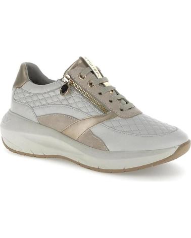 STONEFLY TWINS 2 221620 - LÄSSIGE LEDER-SNEAKER BEIGE MIT GOLD- UND GRAUDETAILS GRIS