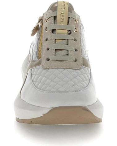 STONEFLY TWINS 2 221620 - LÄSSIGE LEDER-SNEAKER BEIGE MIT GOLD- UND GRAUDETAILS GRIS