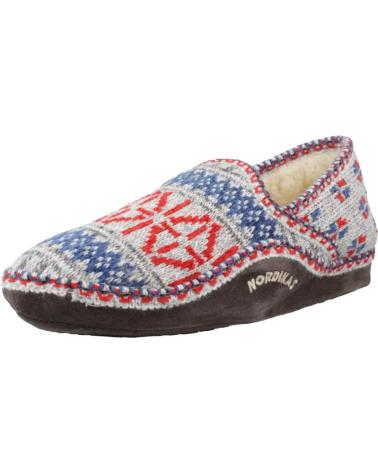 ZAPATILLAS DE CASA NORDIKAS LANA TEIDE GRIS PERLA PERLA