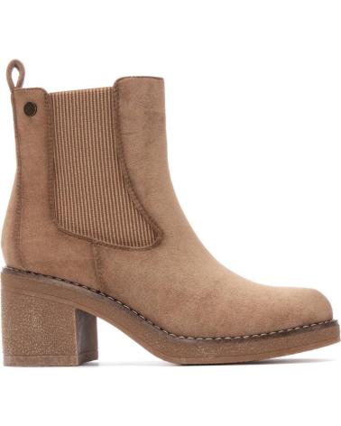 REFRESH 173039 BEIGE: CHELSEA-STIEFELETTEN MIT ABSATZ UND REISSVERSCHLUSS BEIGE
