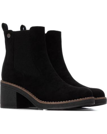 REFRESH 173039 BOTÍN CHELSEA NEGRO CON TACÓN BLOQUE NEGRO
