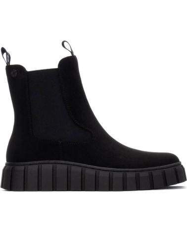 REFRESH 173088 SCHWARZE CHELSEA STIEFELETTE MIT PROFILSOHLE NEGRO