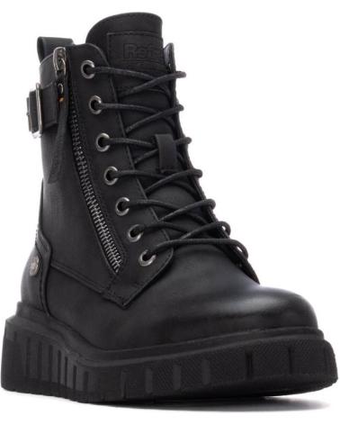 BOTÍN REFRESH 173210 NEGRO CON CORDONES Y CREMALLERA LATERAL NEGRO