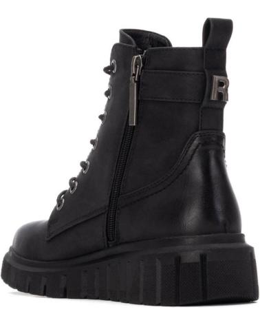 BOTÍN REFRESH 173210 NEGRO CON CORDONES Y CREMALLERA LATERAL NEGRO