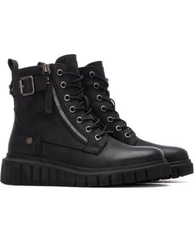 BOTÍN REFRESH 173210 NEGRO CON CORDONES Y CREMALLERA LATERAL NEGRO