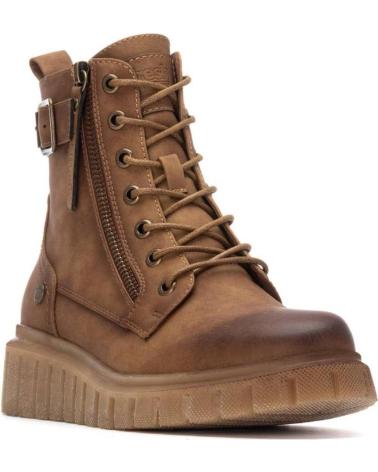 BOTÍN REFRESH 173210 CAMEL CON CORDONES Y CREMALLERA LATERAL CAMEL