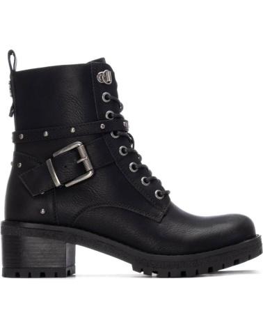 REFRESH 173247 BOTÍN MILITAR NEGRO CON CORDONES Y TACHUELAS NEGRO