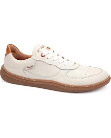 BASKETS CASUAL BLANCHES EN CUIR À LACETS PIKOLINOS U9F-6363C1 BLANCO