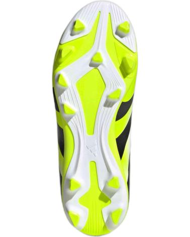 ADIDAS PREDATOR CLUB FG-MG -AMARILLO FLUOR PARA NINO - BLANCO-NEGRO