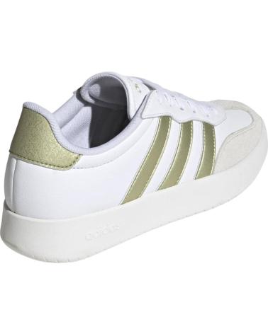 ZAPATILLAS CASUAL ADIDAS BLANCAS CON RAYAS DORADAS NAN