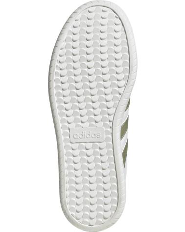 ZAPATILLAS CASUAL ADIDAS BLANCAS CON RAYAS DORADAS NAN