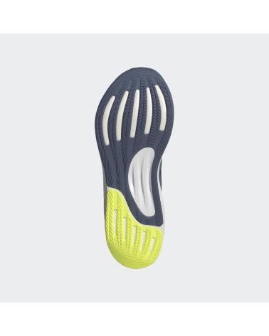 ADIDAS BASKETS DE RUNNING BLEU MARINE AVEC DÉTAILS JAUNE NÉON NAN