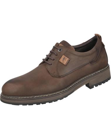 FLUCHOS TRUMAN 501418 - BRAUNE CASUAL SCHNÜRSCHUHE AUS LEDER FÜR HERREN MARRON