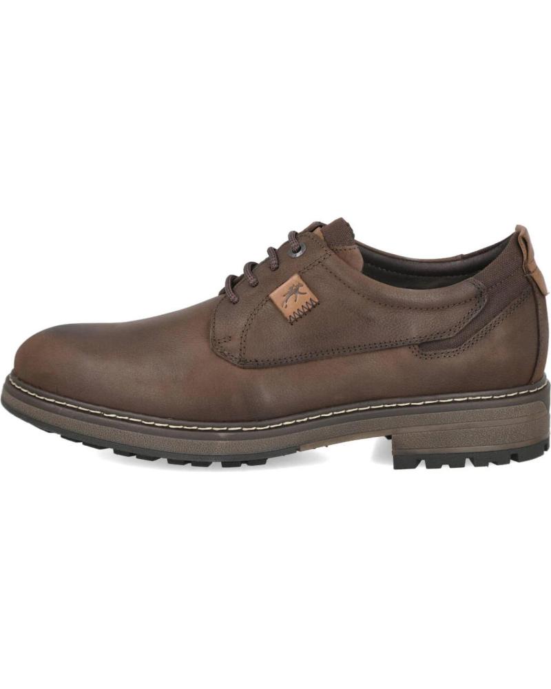 FLUCHOS TRUMAN 501418 - BRAUNE CASUAL SCHNÜRSCHUHE AUS LEDER FÜR HERREN MARRON