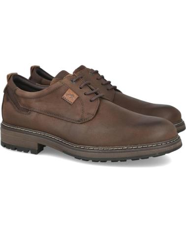 FLUCHOS TRUMAN 501418 - BRAUNE CASUAL SCHNÜRSCHUHE AUS LEDER FÜR HERREN MARRON