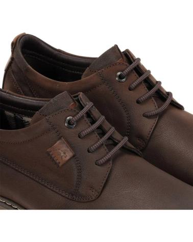 FLUCHOS TRUMAN 501418 - BRAUNE CASUAL SCHNÜRSCHUHE AUS LEDER FÜR HERREN MARRON